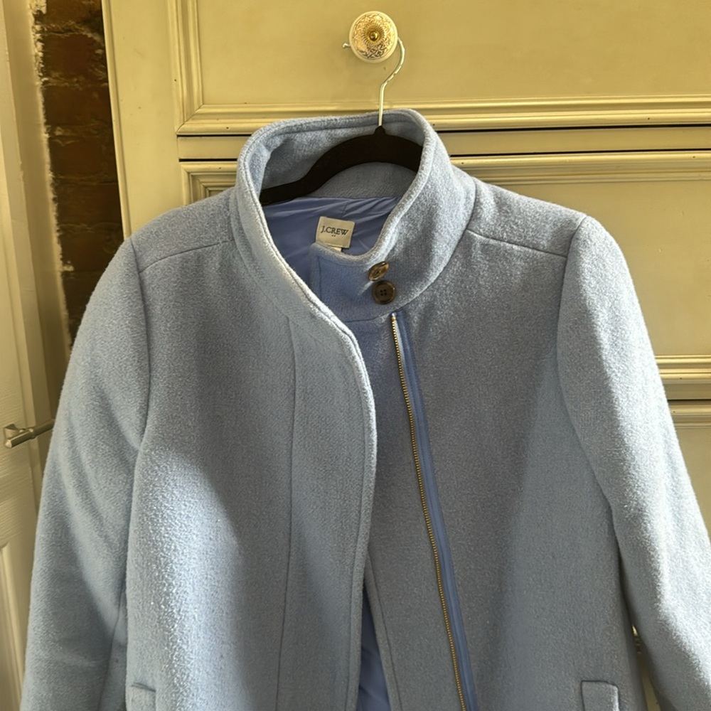 J Crew women’s blue zip jacket - Picture 5 of 6